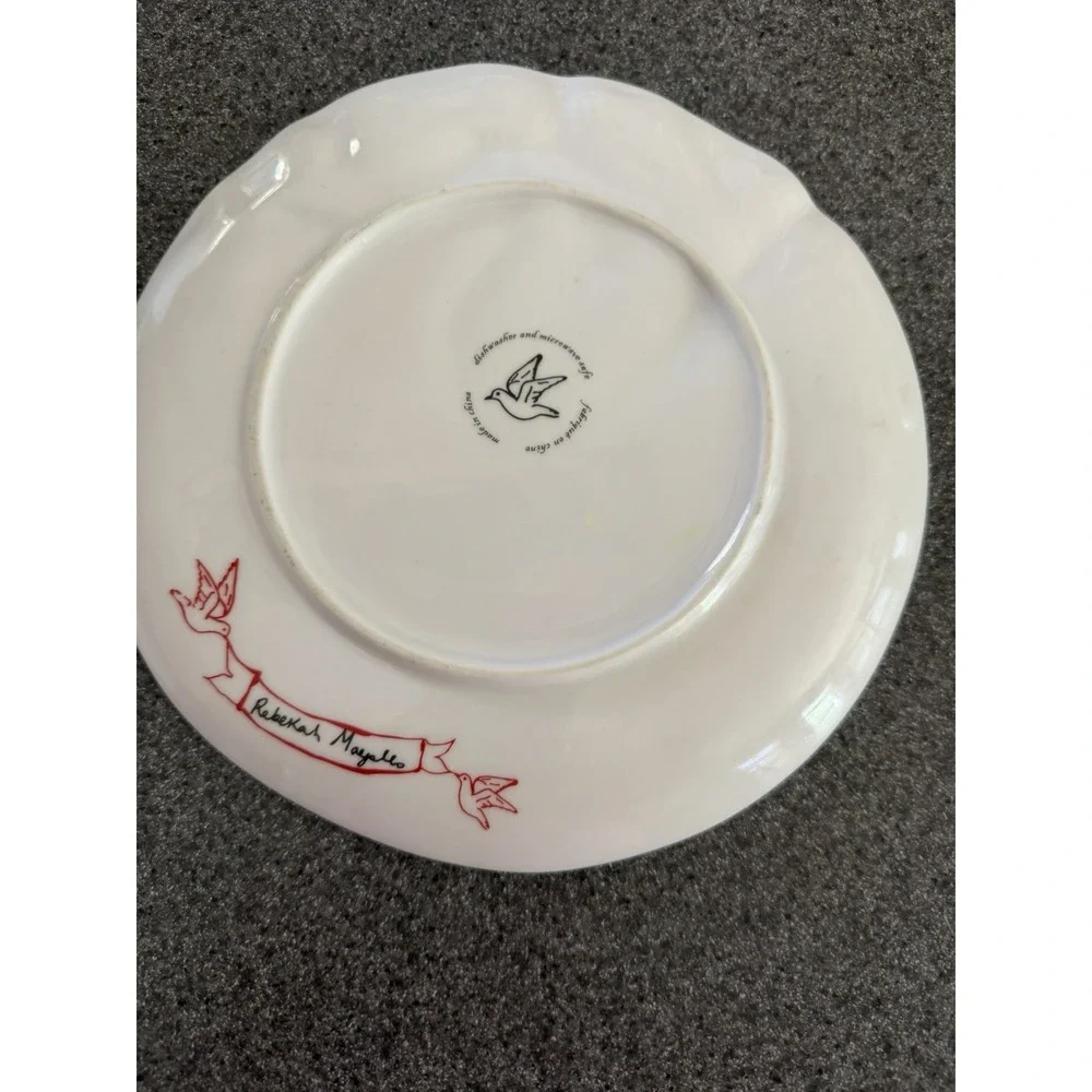 Anthropologie Rebekah Maysles Topography Salad Plates Set of 2 Discontinued